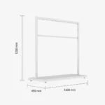 Clothes Rail Bar for 1200mm Wide Modules