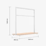 Clothes Rail Bar for 1200mm Wide Modules