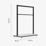 Clothes Rail Bar for 900mm Wide Modules